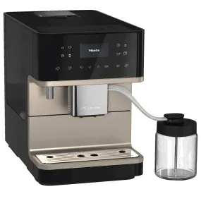 Miele CM6360 Espresso Machine - Obsidian Black   Steel Metallic