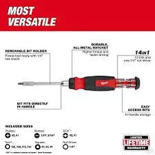 Milwaukee 14-in-1 Ratcheting Multi-Bit Screwdriver 48-22-2903