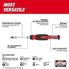 Milwaukee 27-in-1 Ratcheting Multi-Bit Screwdriver 48-22-2904