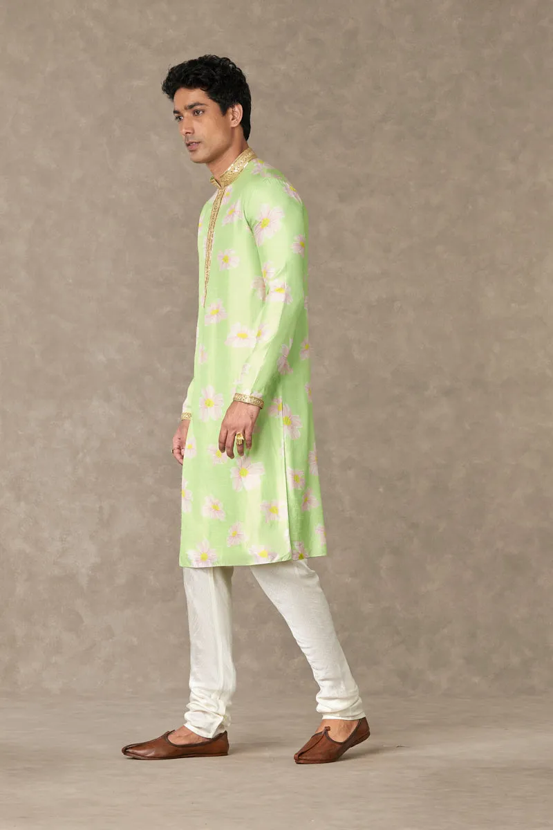 Mint Parijat Kurta Set