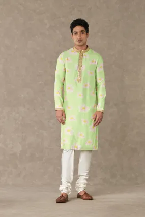 Mint Parijat Kurta Set