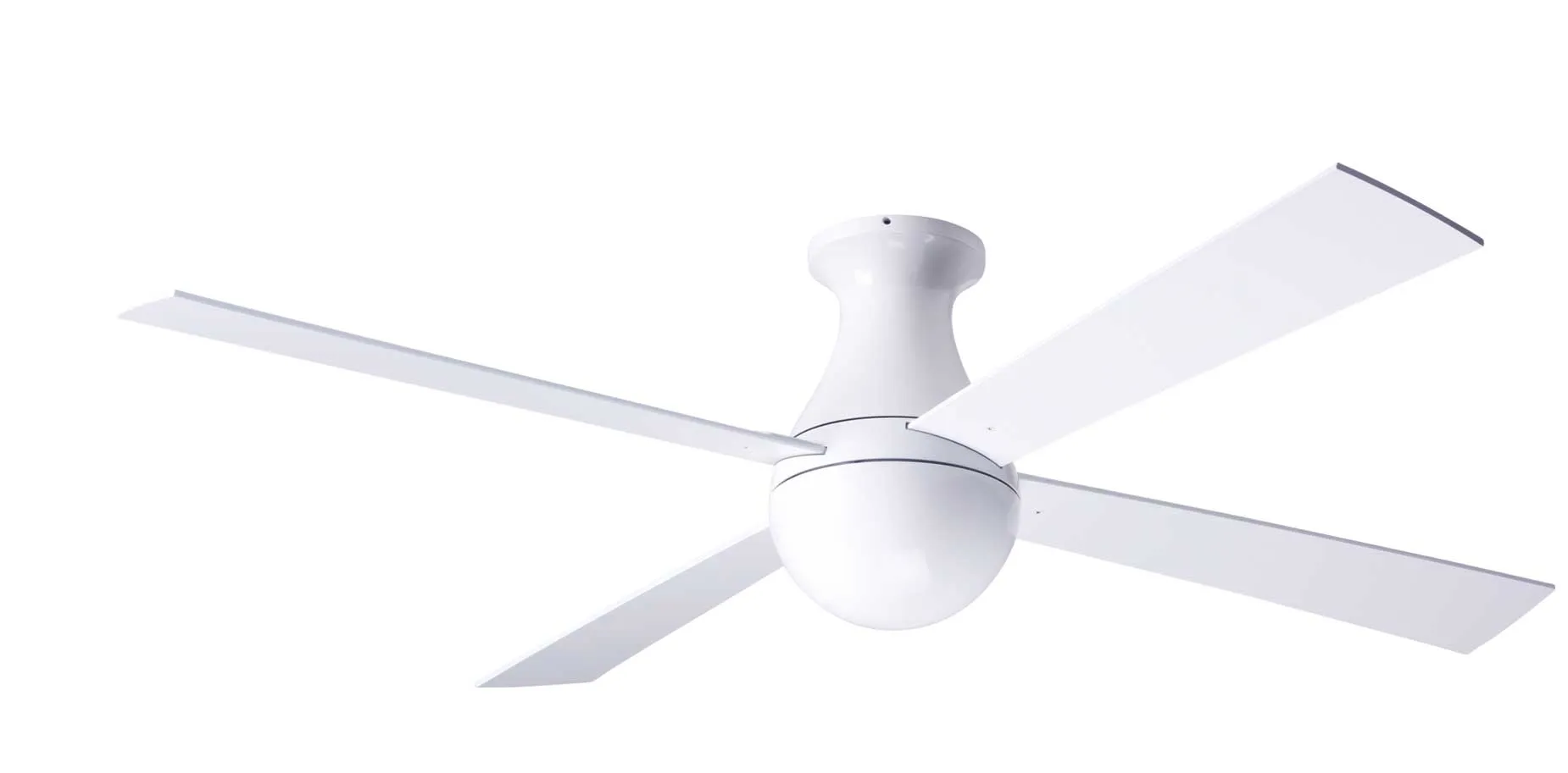 Modern Fan Ball Flush 52" Ceiling Fan - No Light