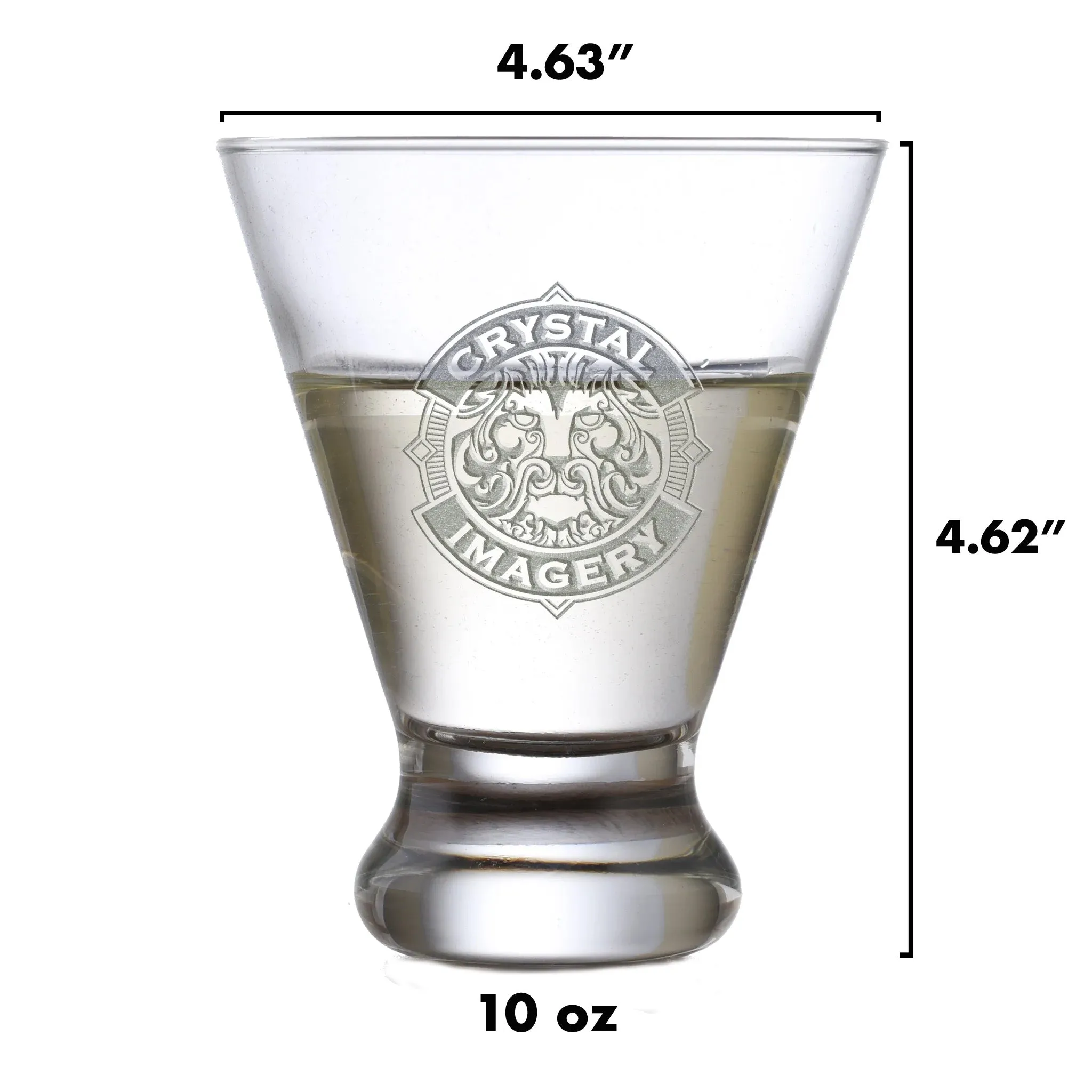 Monogrammed Martini Glass