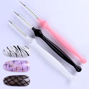 Nail Art Liner Brushes Set 3pcs