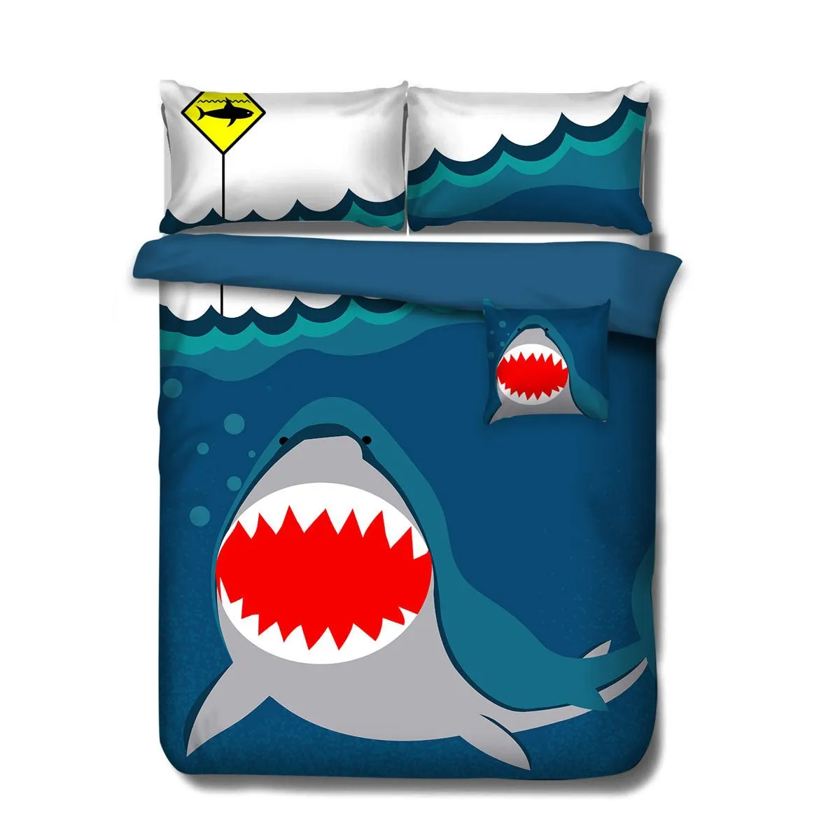 Navy Shark Kids Advventure 5 Pcs Comforter Set King