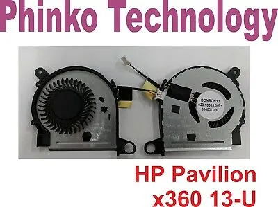 NEW CPU Cooling Fan for HP Pavilion X360 13-U M3-U Series 4 pin connector