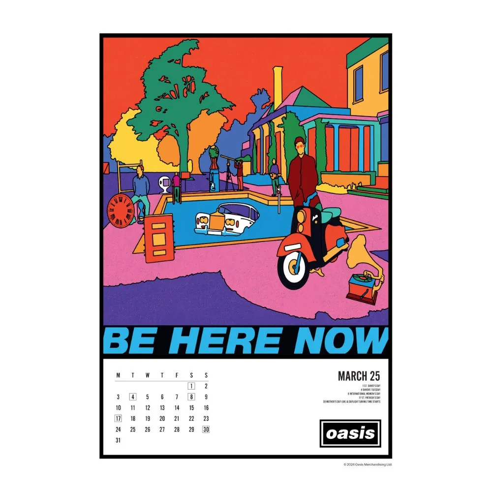 OASIS 2025 A3 CALENDAR