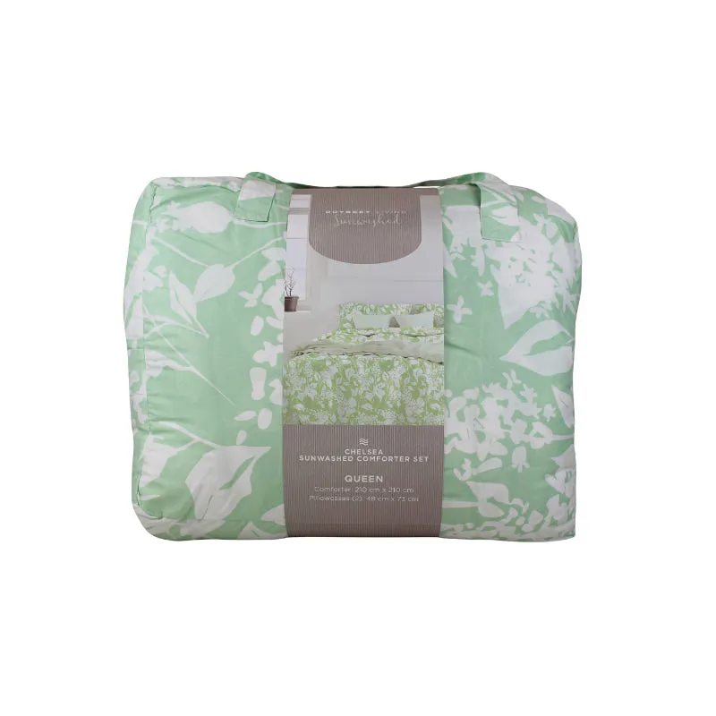 Odyssey Living Chelsea Sunwashed Sage Comforter Set