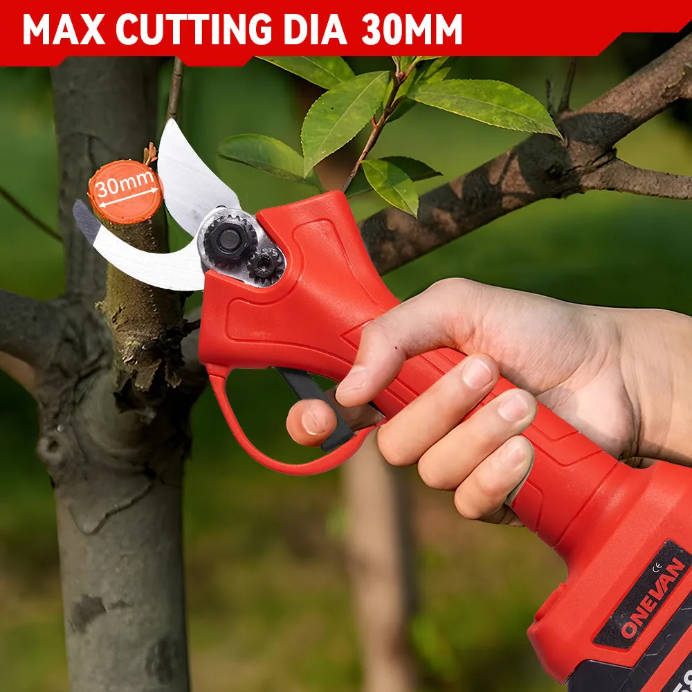 ONEVAN 2-speed 30mm Brushless Electric Pruning Shear | For Makita 18V Battery