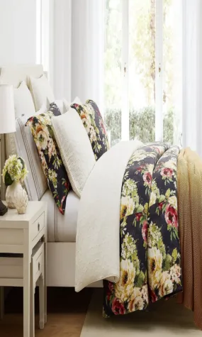 Peony Washed Linen Bedding Set