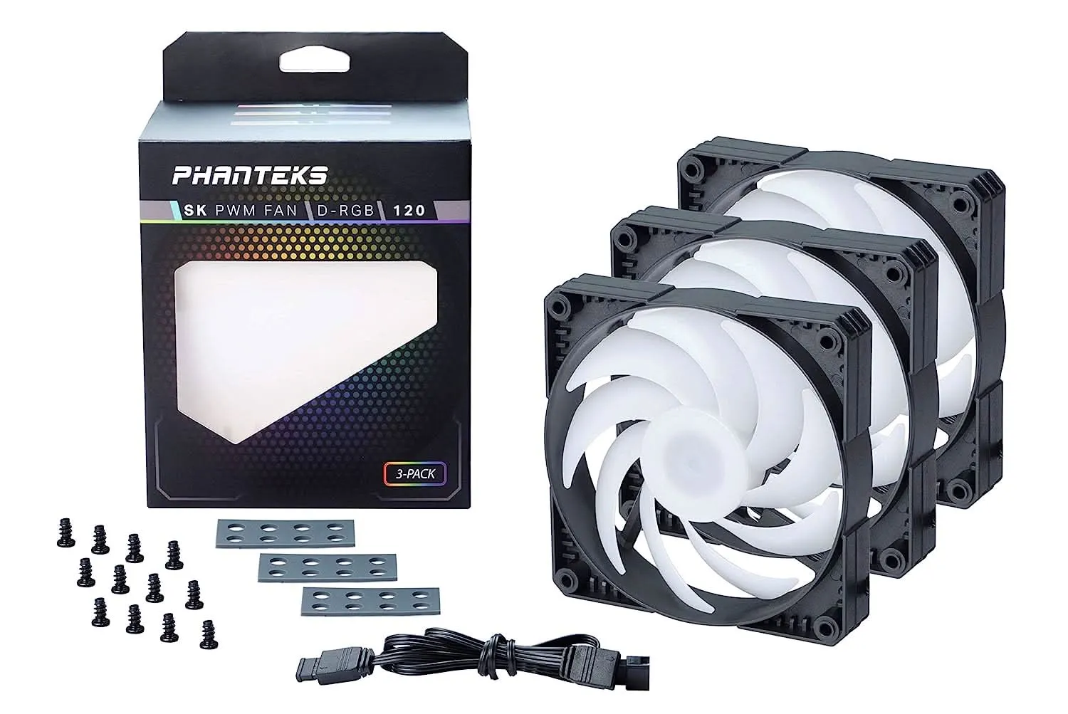 PHANTEKS SK120 DRGB CABINET FAN TRIPLE PACK BLACK