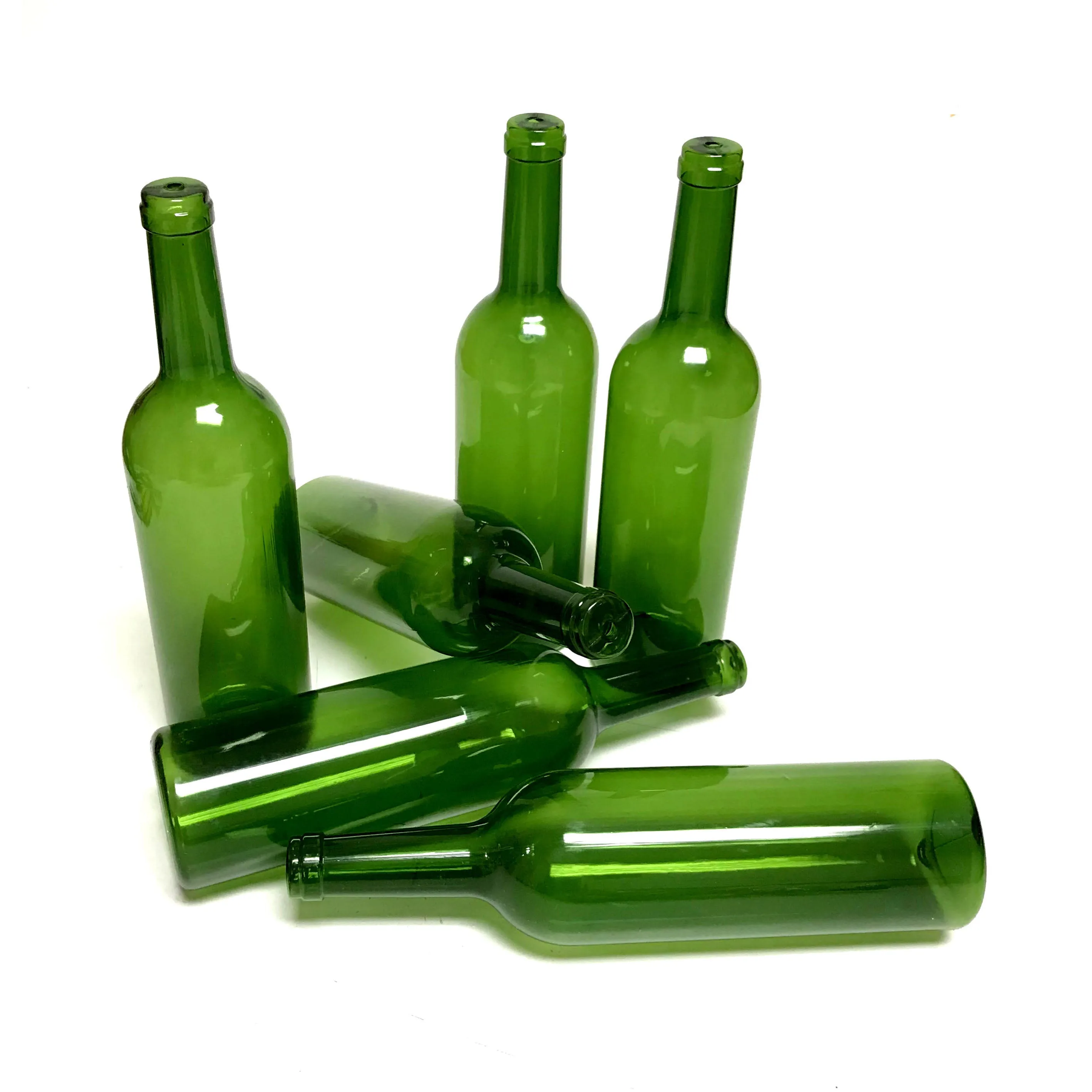 Plastic PVC Lightweight Break Resistant Green Wine Bottle Stunt Prop - DARK GREEN translucent