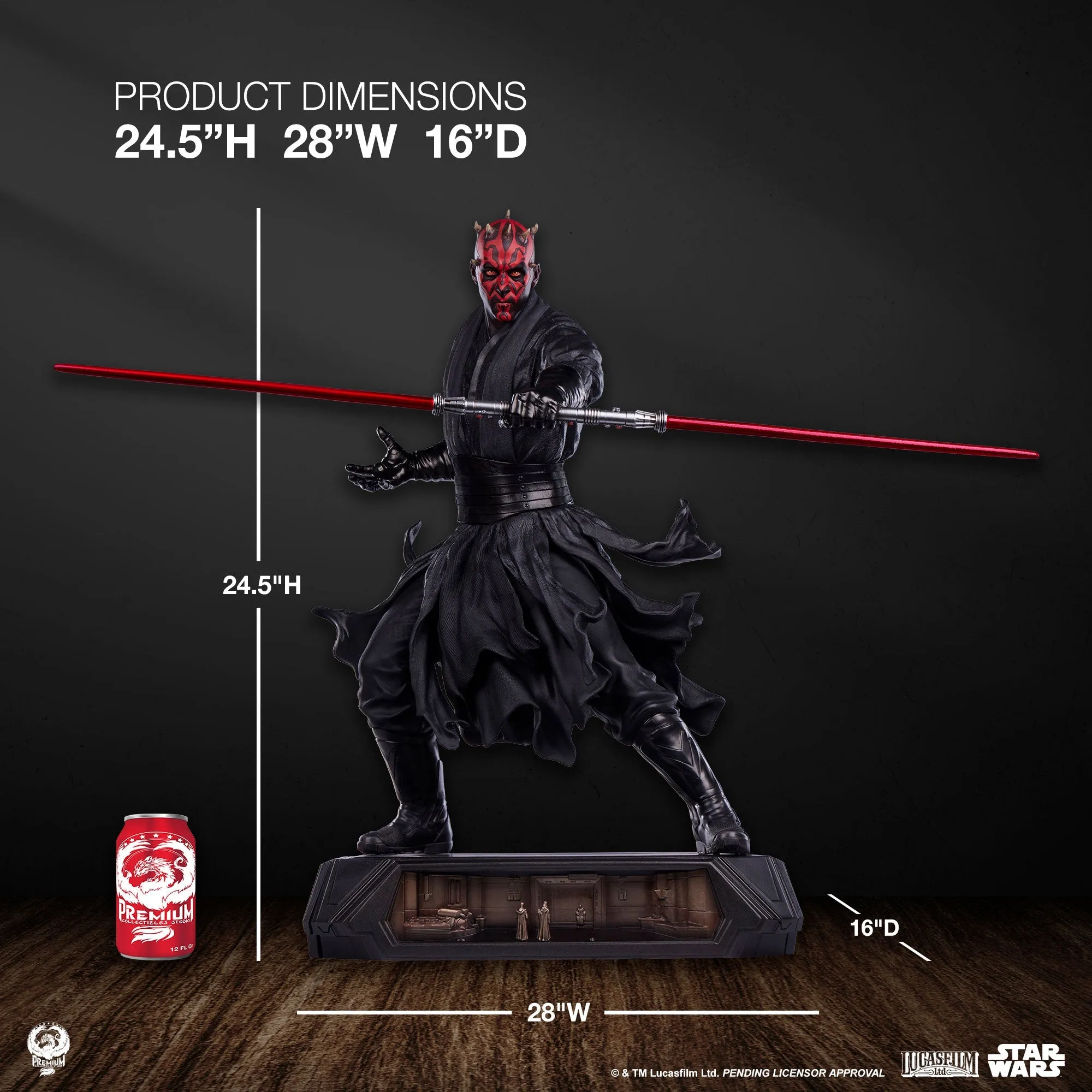 PRE-ORDER: PCS Collectibles Star Wars The Phantom Menace: Darth Maul 1:3 Scale Epic Series Statue