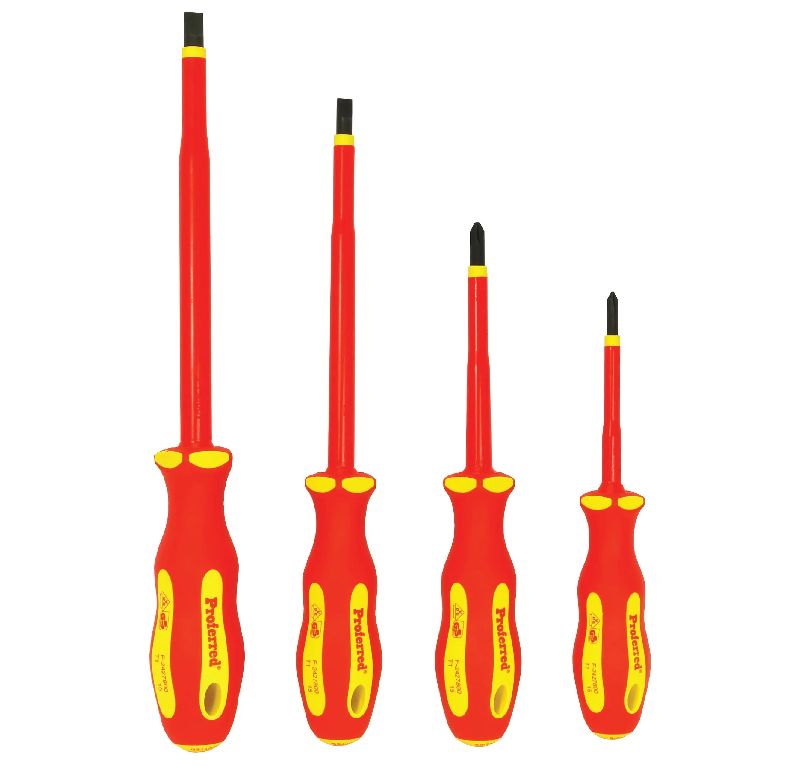 PROFERRED INSULATED SCREWDRIVER SET - 4 Piece