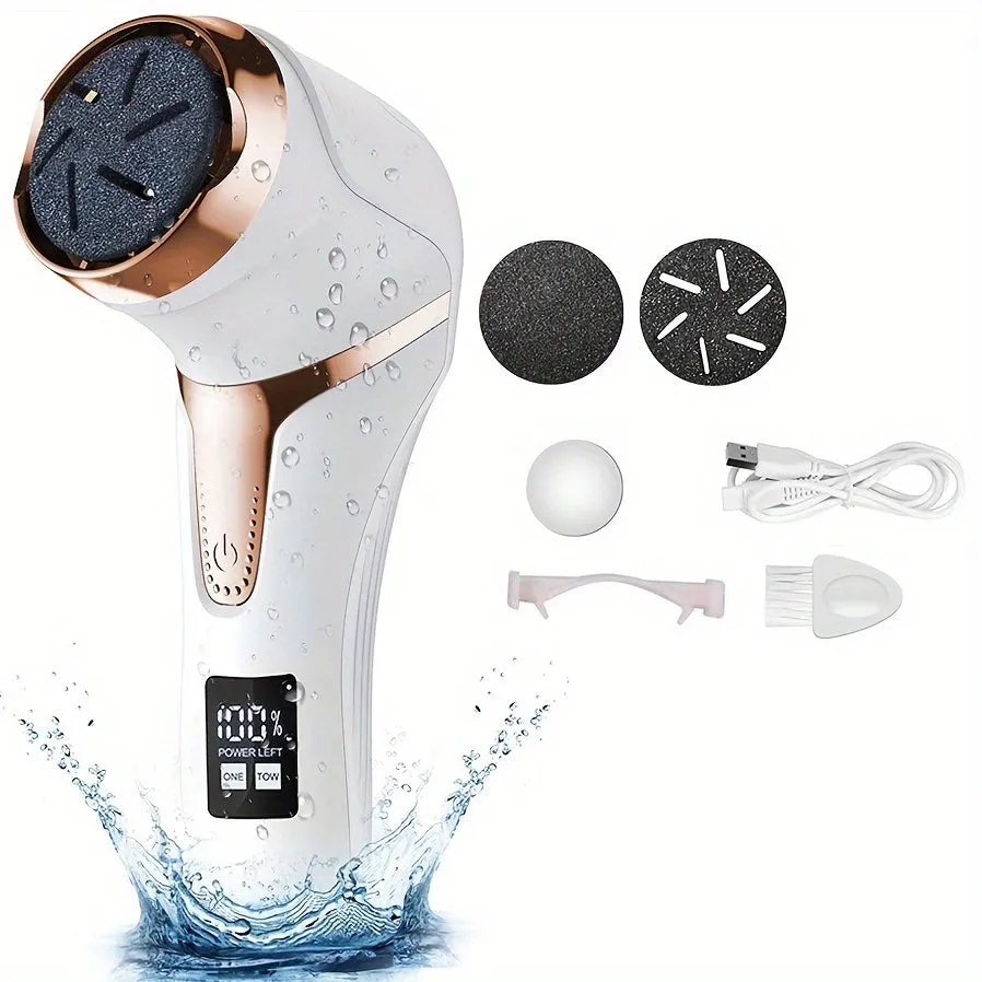 Rechargeable Electric Foot Callus Remover with Vacuum Cleaner