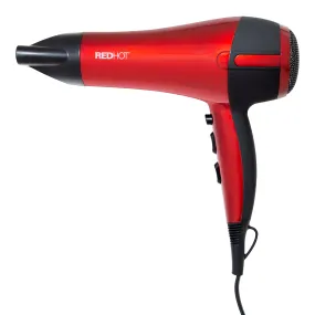 Red Hot 2000W Professional Hairdryer - Red