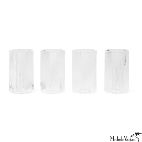 Ripple Tumblers Set of 4 Clear