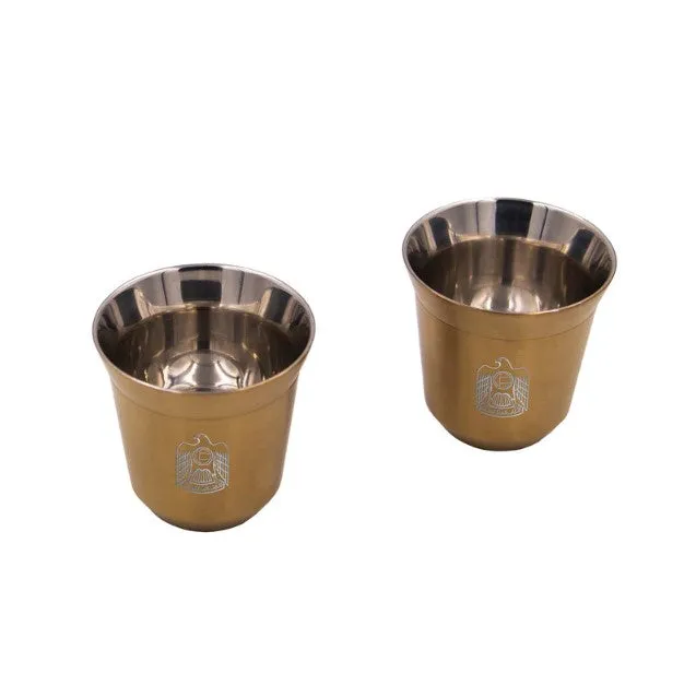 Rovatti Pola Uae Stainless Steel Cup Set Of 2 - 85 Ml