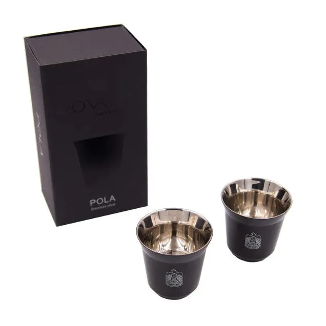 Rovatti Pola Uae Stainless Steel Cup Set Of 2 - 85 Ml