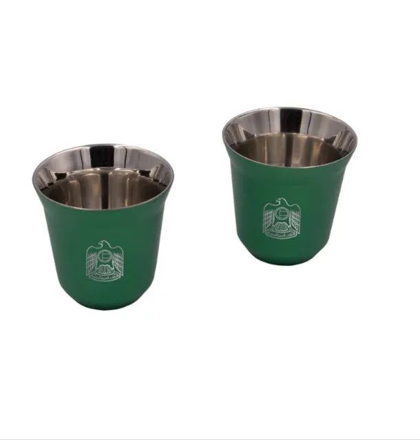 Rovatti Pola Uae Stainless Steel Cup Set Of 2 - 85 Ml