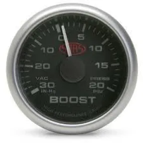 Saas 52mm 2 Inch Car Boost Gauge Black Face Multi Colour SG-TB52B