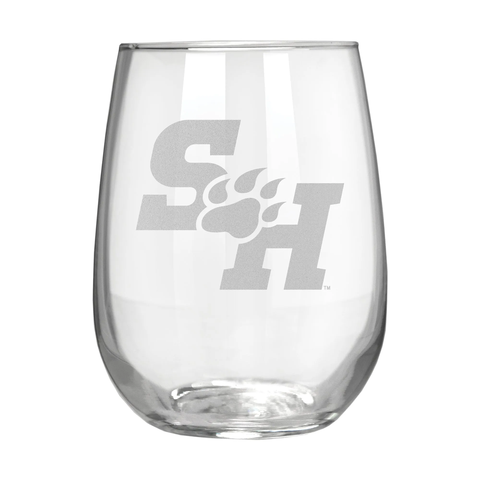 Sam Houston State Bearkats 17 oz. Stemless Wine Glass