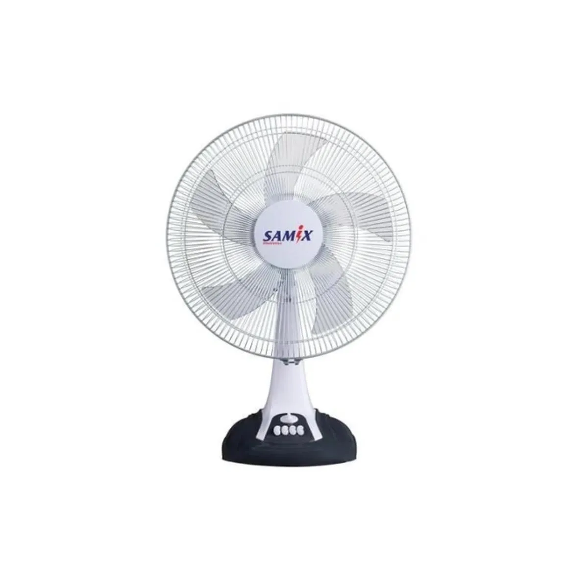 Samix Table Fan 18 3 Speeds 5 Blades W/Timer 60Min (Light Coffee   Dark Coffee / Whit