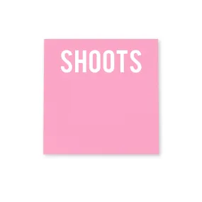 Shoots Pink Stickypad 3x3