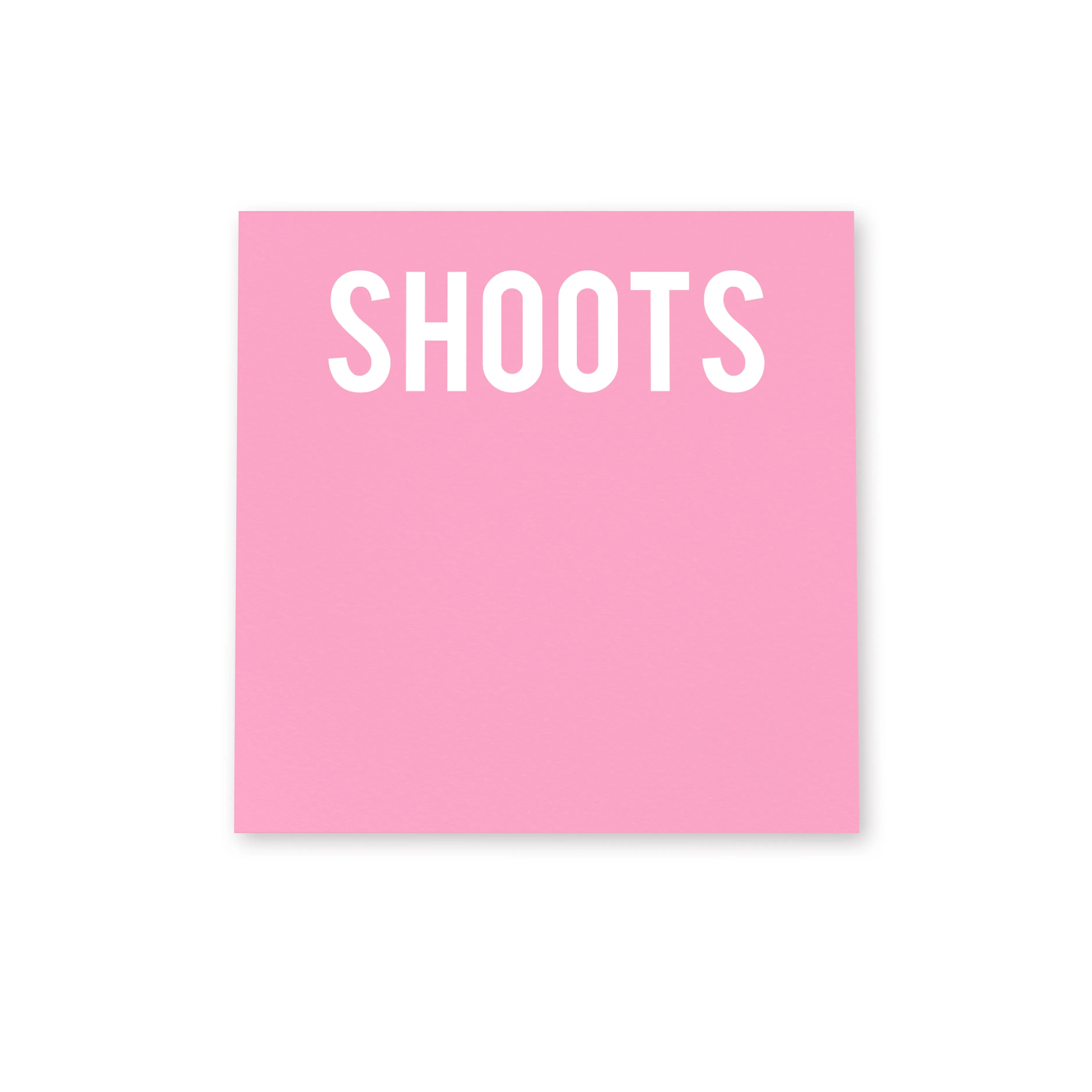 Shoots Pink Stickypad 3x3