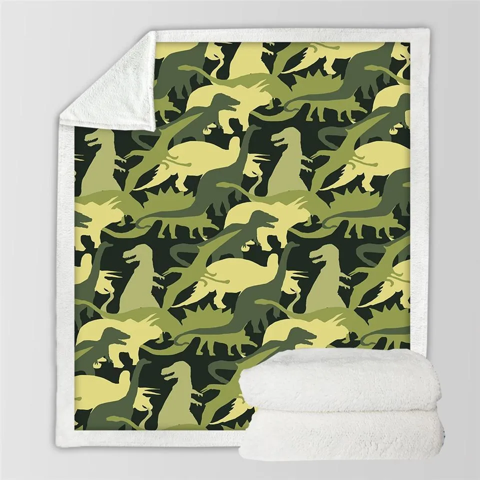 Soft Cotton Dinosaur Blanket for Kids