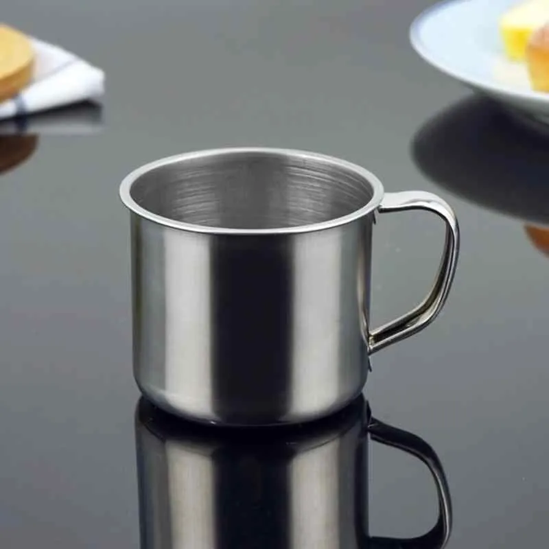 Stainless Steel Mug 650ml Tumbler Cup 10cm with handle Deep MV4232 ±650ml