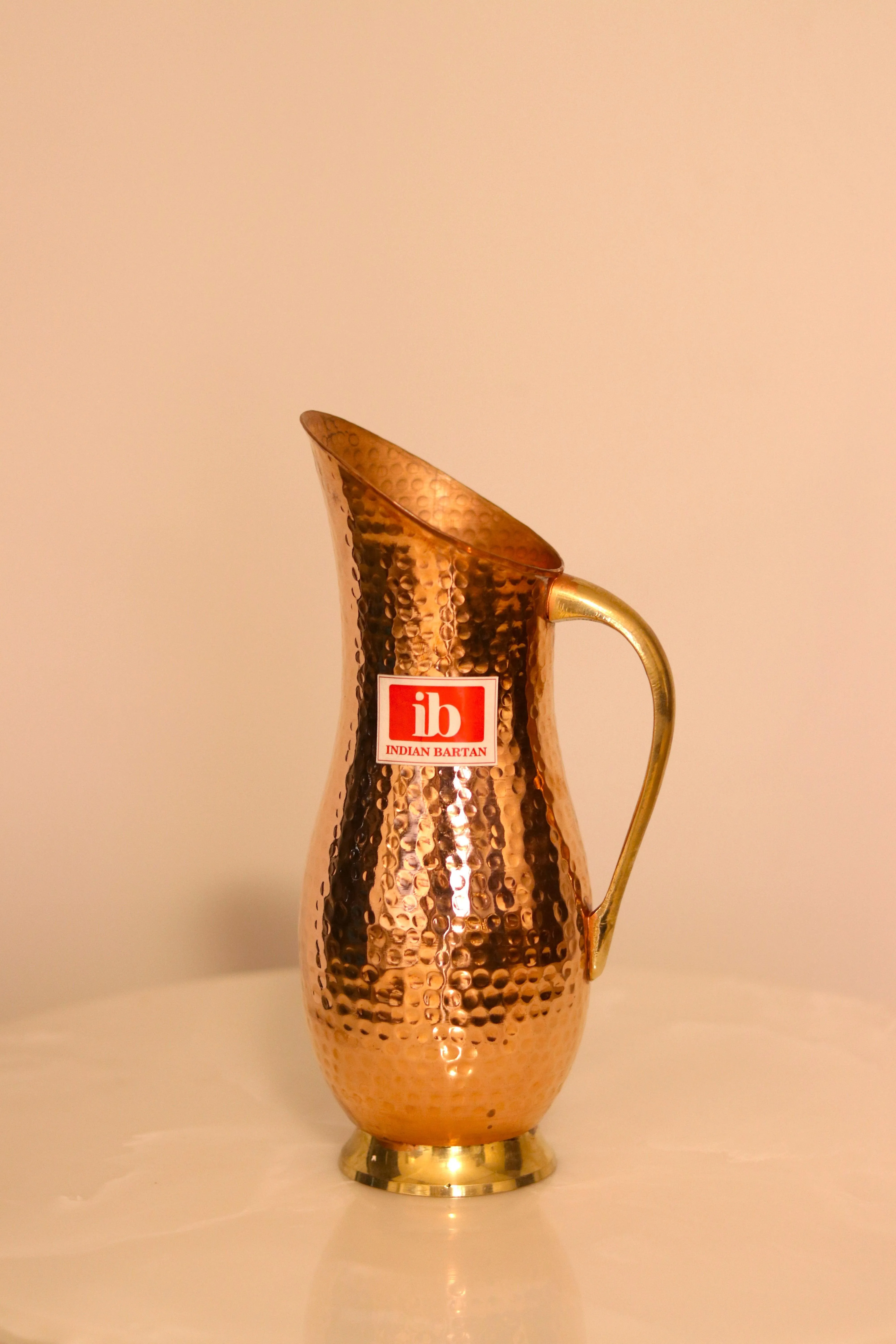 Stylish Copper Hammered Water Jug | Tumbler & Water Pitcher