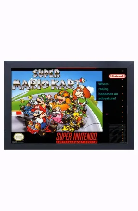 Super Mario Kart - Cover (17" x 11" Gel Coat Art Print)