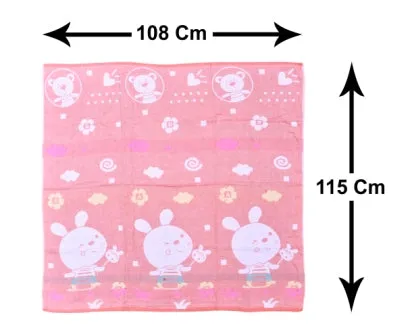 The Little Lookers Multipurpose Muslin/Mulmul Reversible Blanket | 100% Cotton 6-Layered Gauze Dohar/Swaddle| Newborn/Babies/Toddlers/Infants (0-5 Years)(Print May Vary)