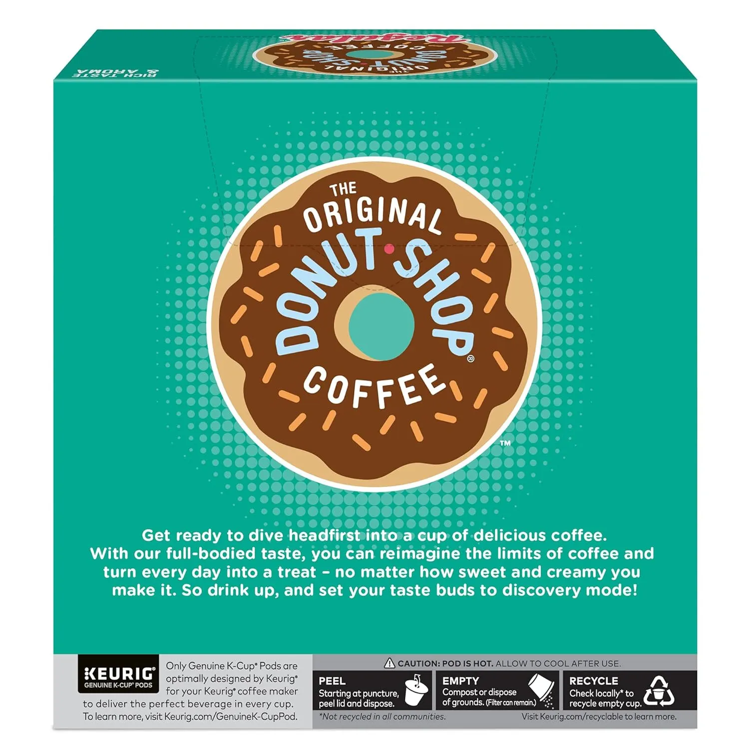 The Original Donut Shop Regular Keurig Single-Serve K-Cup Pods, Medium Roast Coffee, 96 Count (4 Packs of 24)