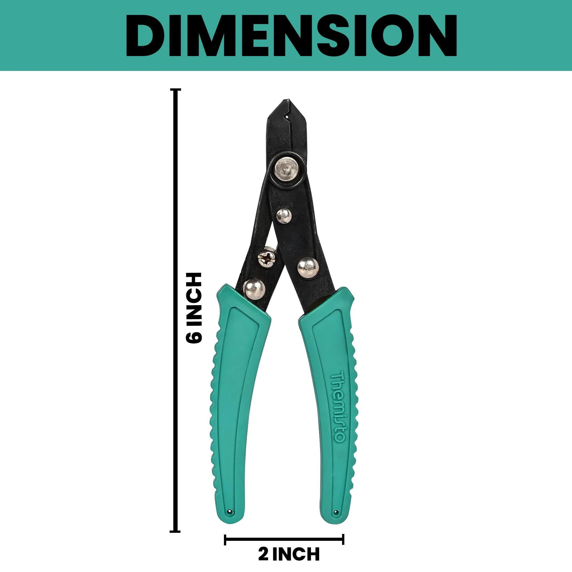 Themisto TH-T19 10 Inch CRV HEX screwdriver with wire stripper (HEX 10 Inch)