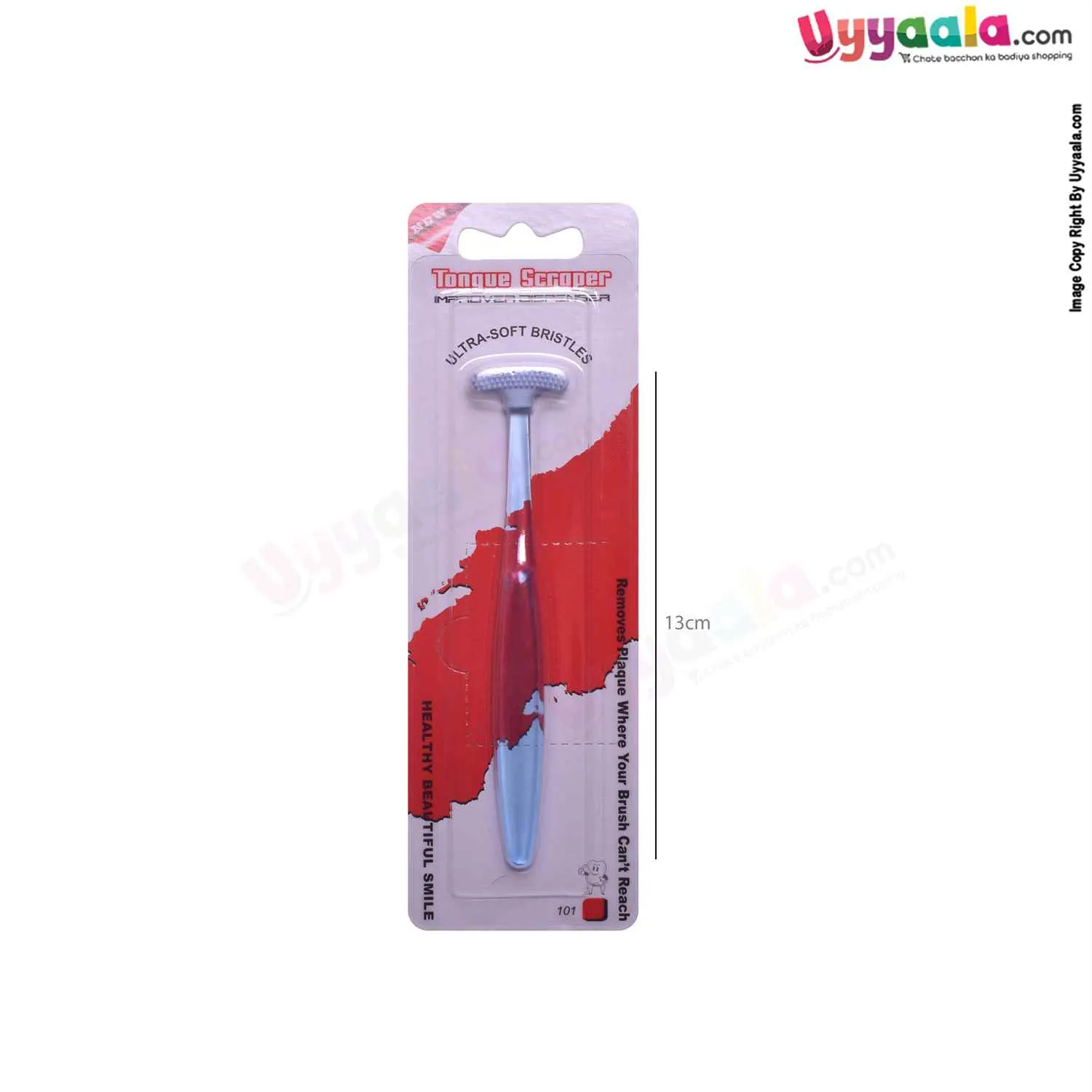 Tongue Cleaner Cum Scraper Improver Dispenser With Ultra Soft Bristles