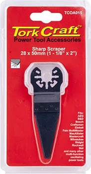 TORK CRAFT QUICK CHANGE SHARP SCRAPER 28X50MM(1-1/8'X2') TCOA015