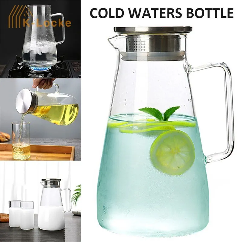 Transparent Glass Kettle with Large Capacity for Tea and Coffee