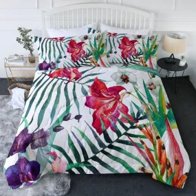 Tropical Floral Comforter Set