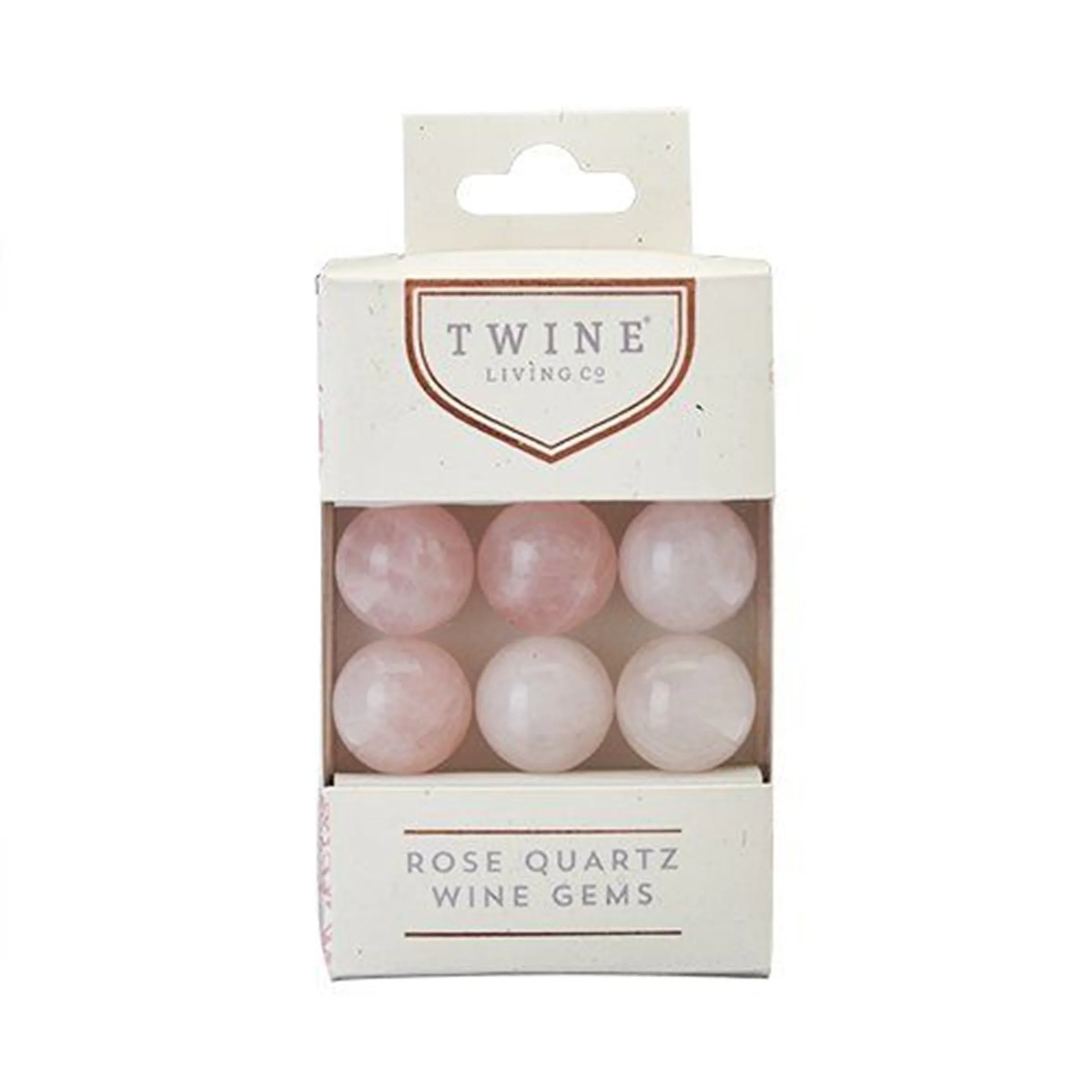 Twine Rose Quartz Wine Gems Set of 6