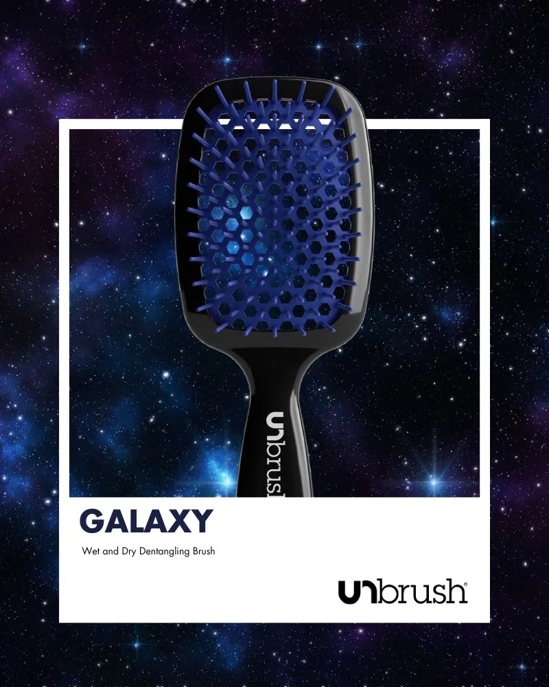 UNbrush Detangling Hair Brush - Galaxy Blue