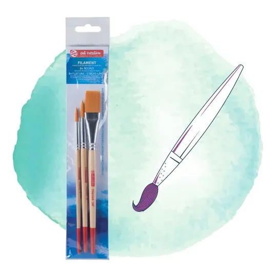 Watercolour Paint Brush Set