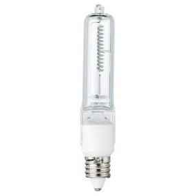 Westinghouse 0447000 500 Watt Halogen T4 Single-Ended Clear - 3100 Kelvin - Cool White - 9000 Lumens - E11-Mini Candelabra Base - 120 Volt - Box