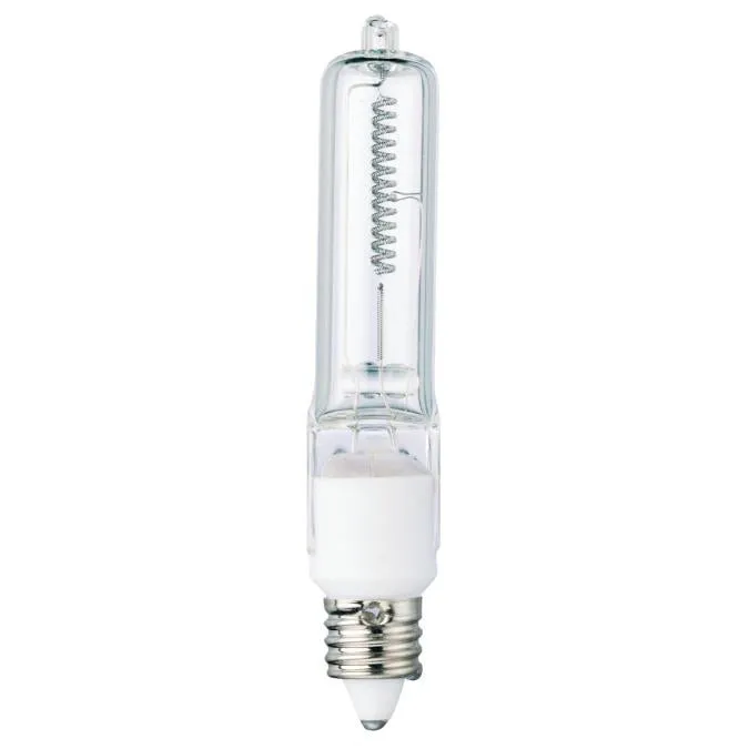 Westinghouse 0447000 500 Watt Halogen T4 Single-Ended Clear - 3100 Kelvin - Cool White - 9000 Lumens - E11-Mini Candelabra Base - 120 Volt - Box