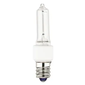 Westinghouse 0624500 60 Watt Halogen T3 Single-Ended Xenon Krypton Clear - 2800 Kelvin - Warm White - 960 Lumens - E12-Candelabra Base - 120 Volt - Card