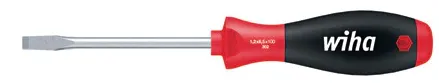 Wiha SoftFinish® Slotted Workshop Screwdriver Round Blade - 6.5mm