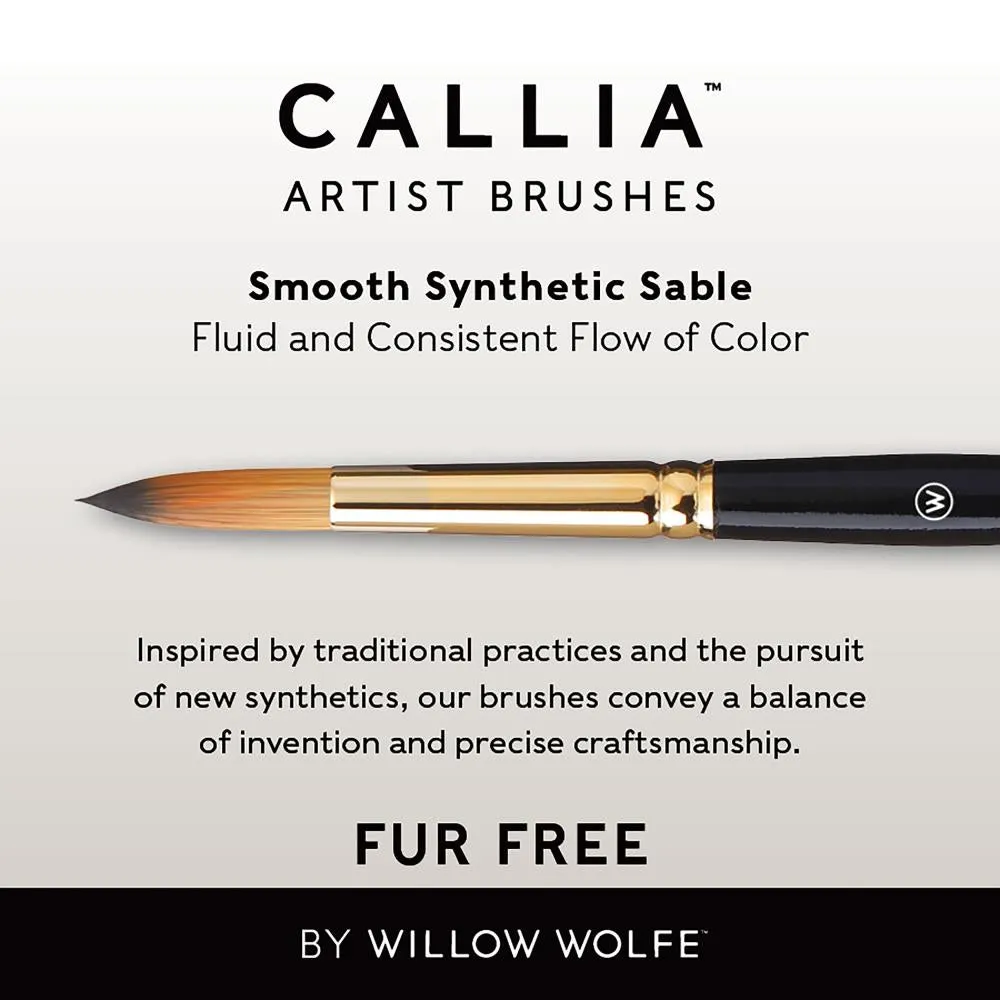 Willow Wolfe Callia Artist Flat Wash Brush 3/4"*