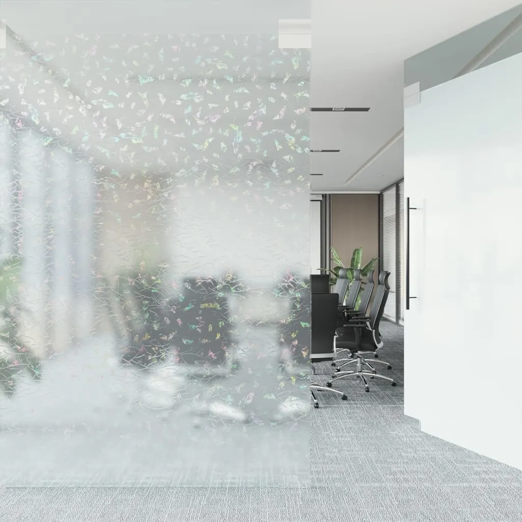 Window Film Frosted 3D Rainbow Pattern 60x2000 cm PVC