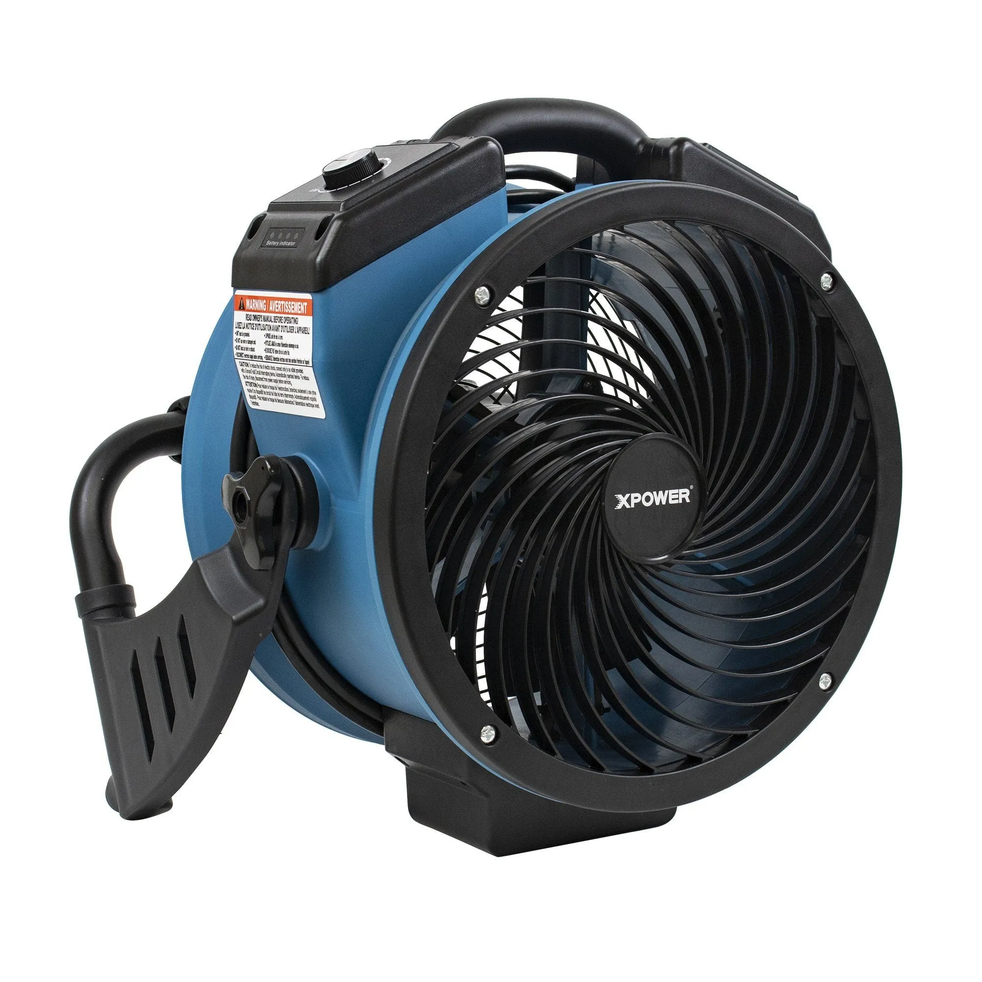 XPOWER FC-150B Brushless DC Motor Rechargeable Whole Room Air Circulator